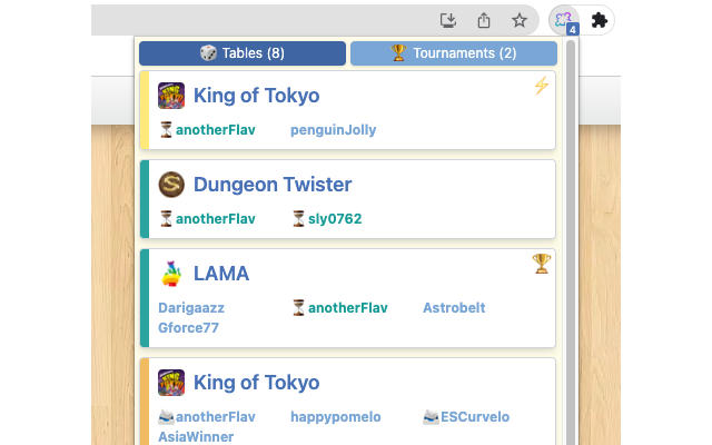 Extension BGA screenshot