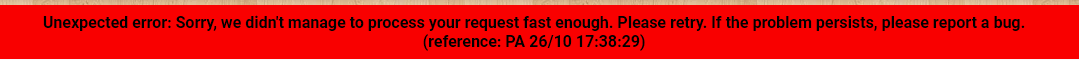 Error notification on BGA