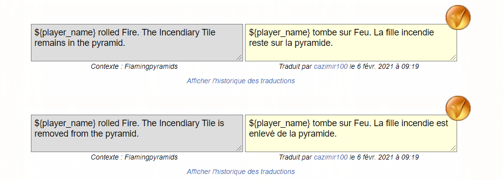 incorrect translations